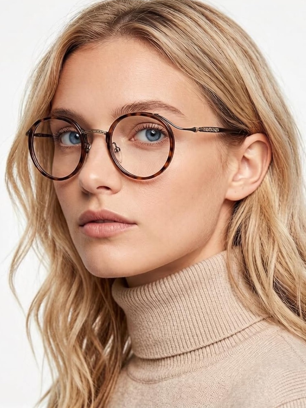 Blue Light Blocking Reading Glasses, Retro, Steam Punk, Lightweight, Round Frame